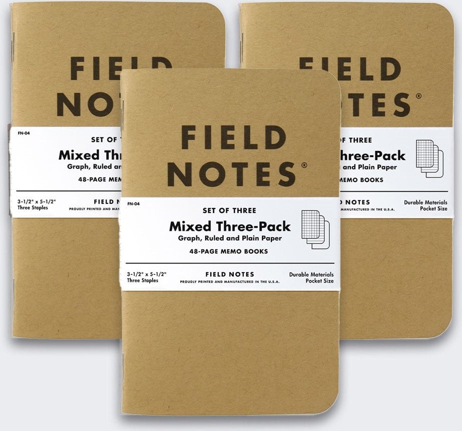 HP Notes Field Notes Original Kraft Mix 3 Pack