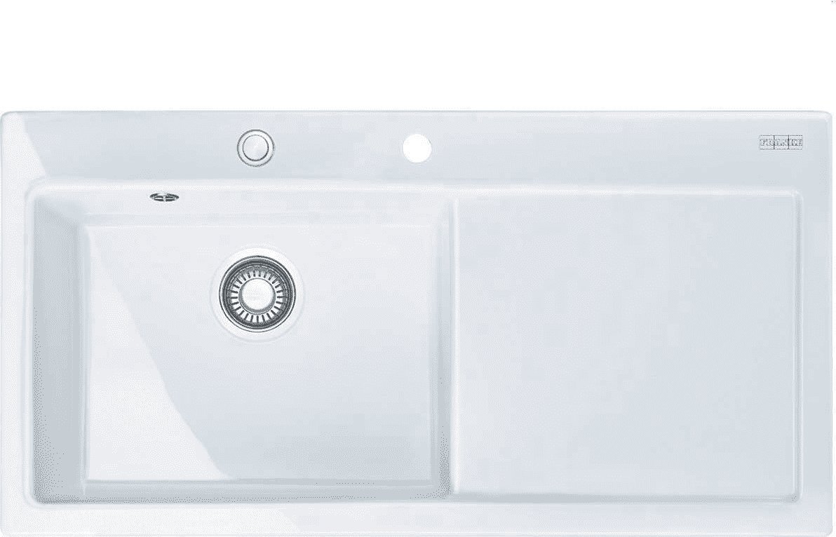Zlewozmywak Franke Mythos MTK 611-100 Fraceram biały polarny komora po lewej stronie (124.0379.851)