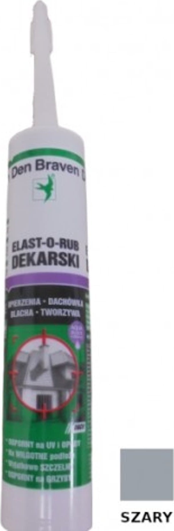 Den Braven USZCZELNIACZ DEKARSKI ELAST-O-RUB SZARY 300ML