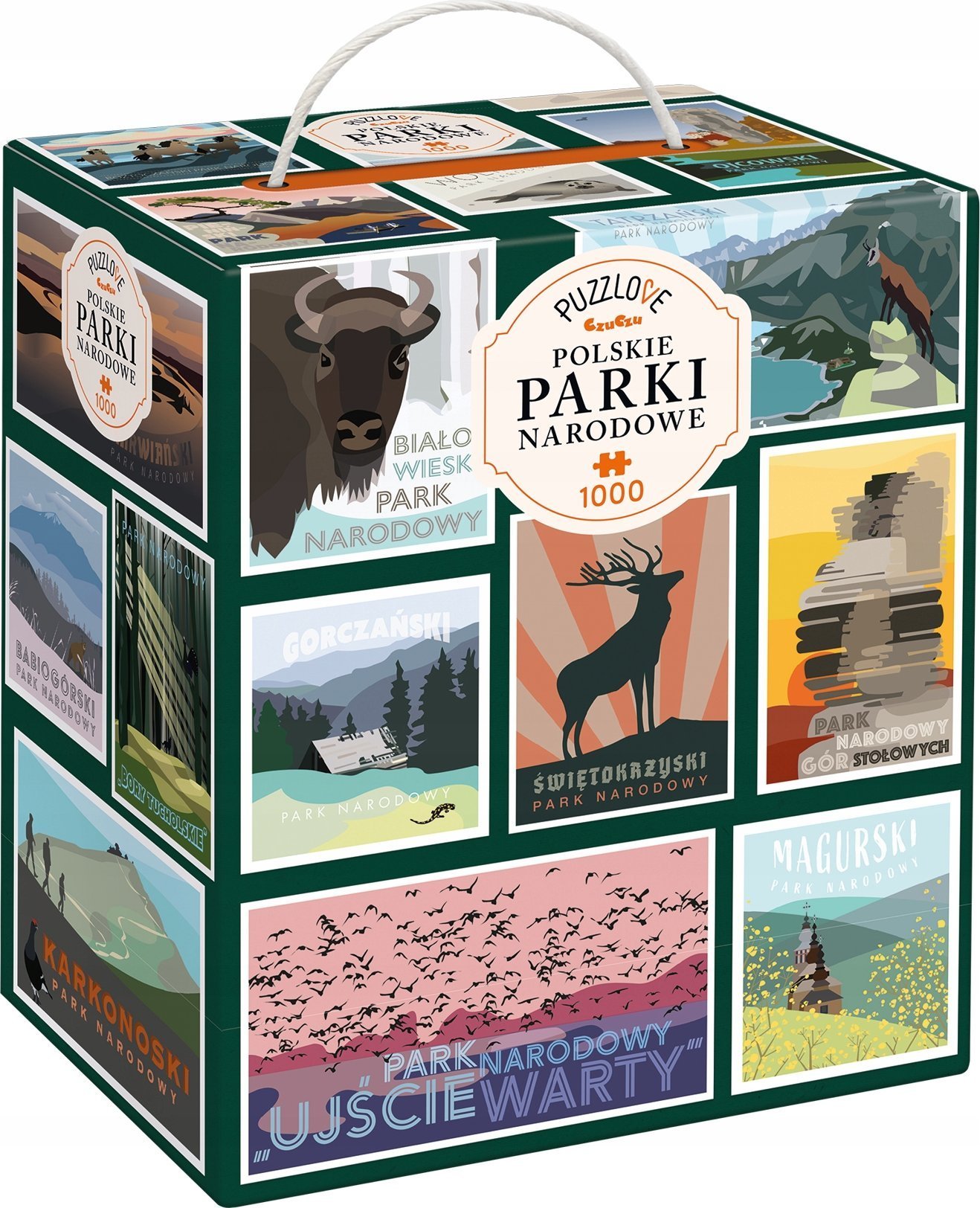 NICI Puzzlove CzuCzu Polskie Parki Narodowe 1000 elementów