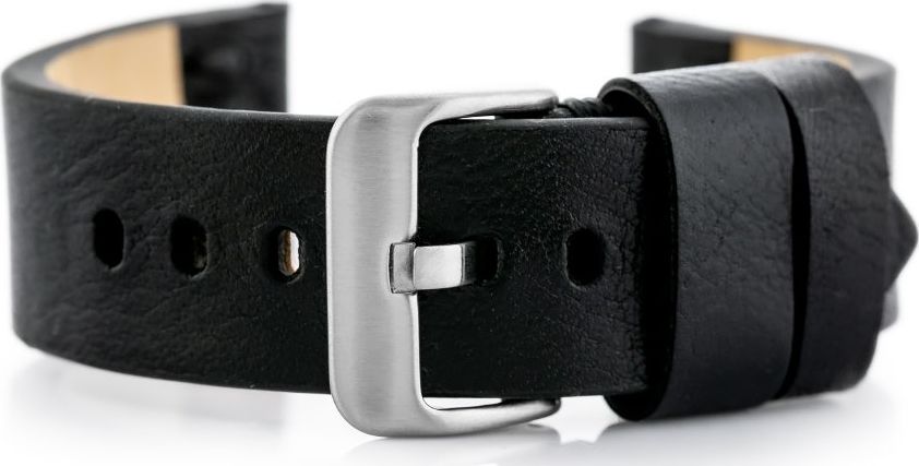 Pacific Pasek skórzany do zegarka W79 czarny - 22mm uniwersalny