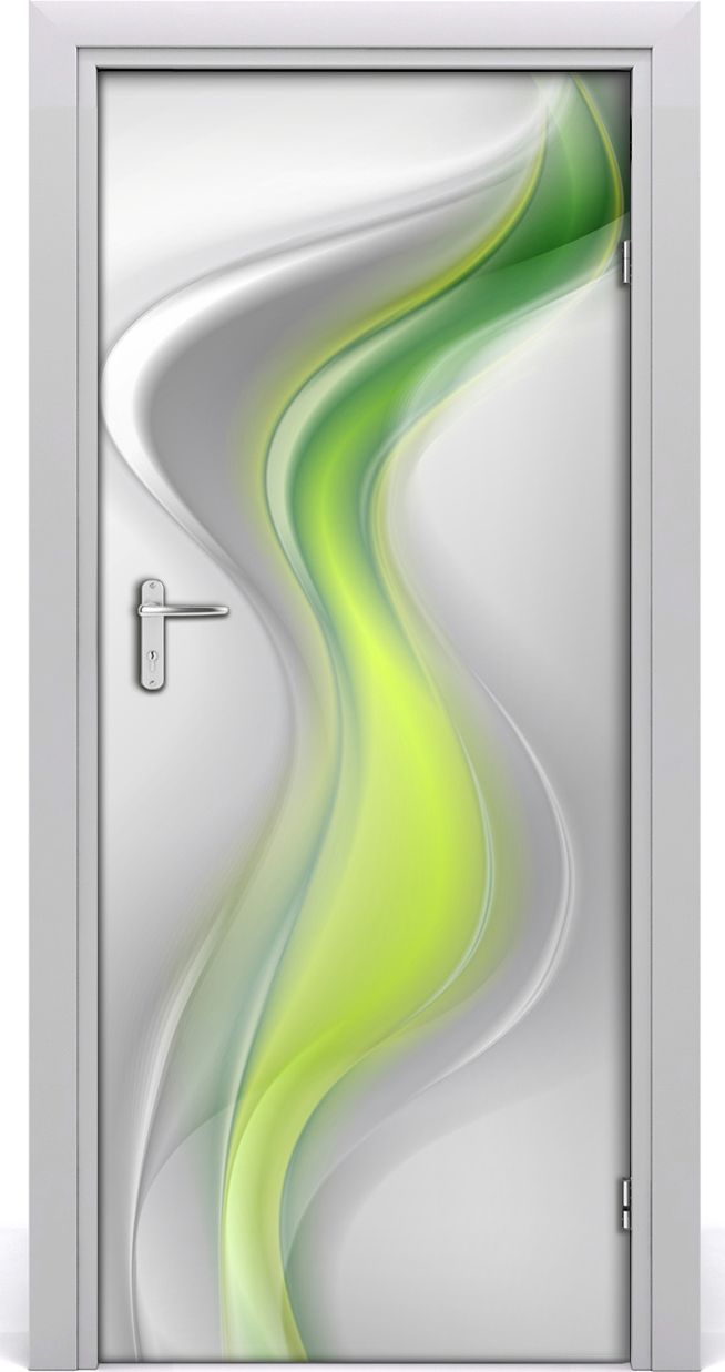 Tulup Fototapeta samoprzylepna na drzwi 85 x 205 cm Zielona fala