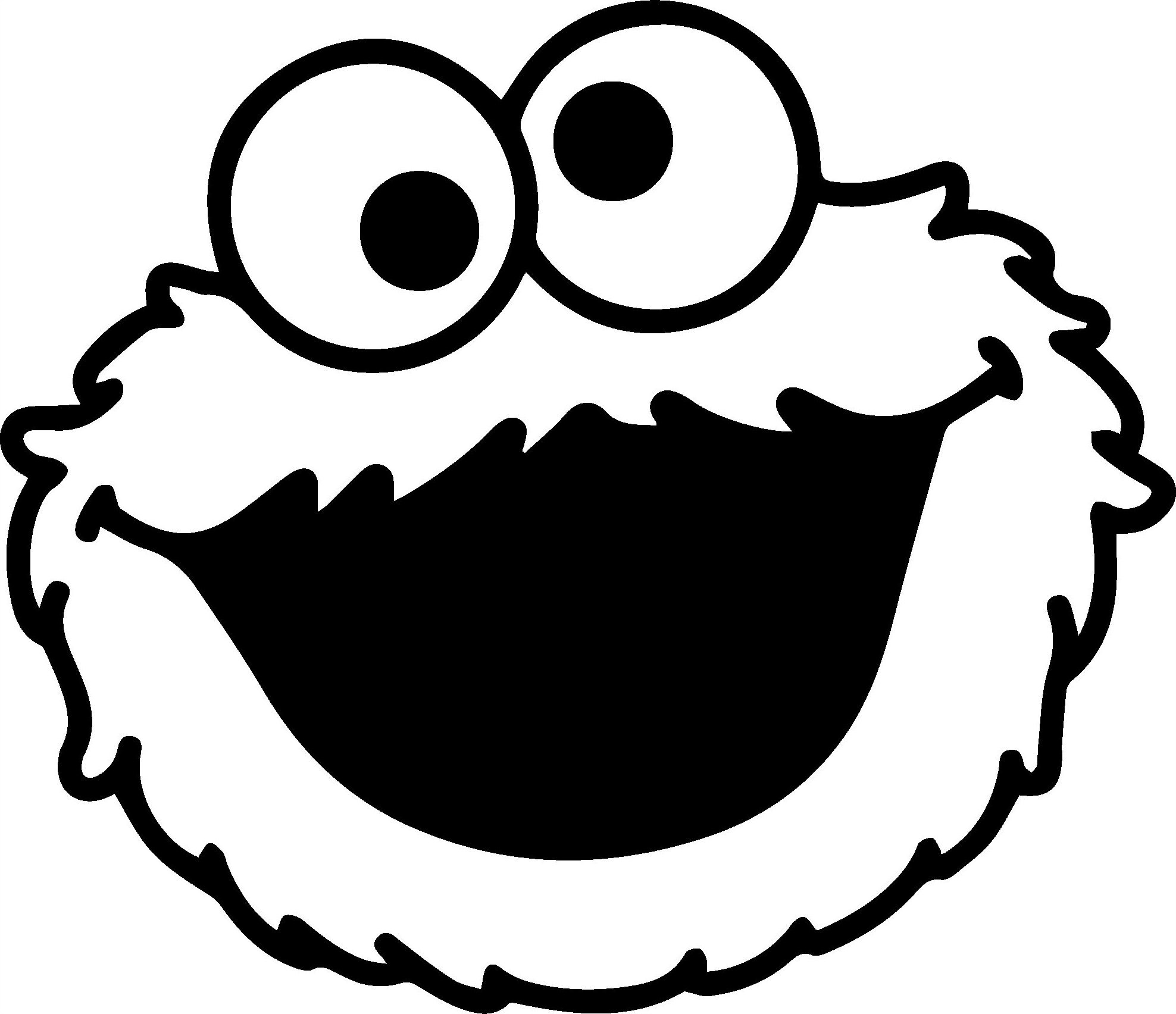 Sticky Studio Naklejka Ciasteczkowy potwór 10 cm