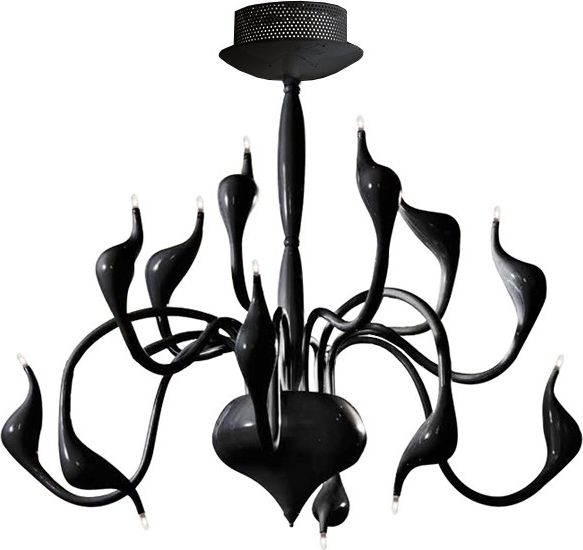 Lampa wisząca Azzardo Snake glamour czarny (AZ1048)