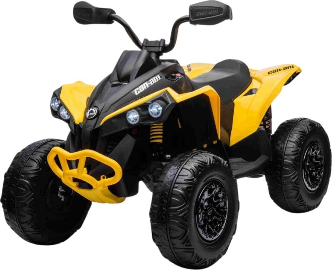 Ramiz Quad Na Akumulator Maverick ATV Żółty Panel Audio MP3 LED EVA