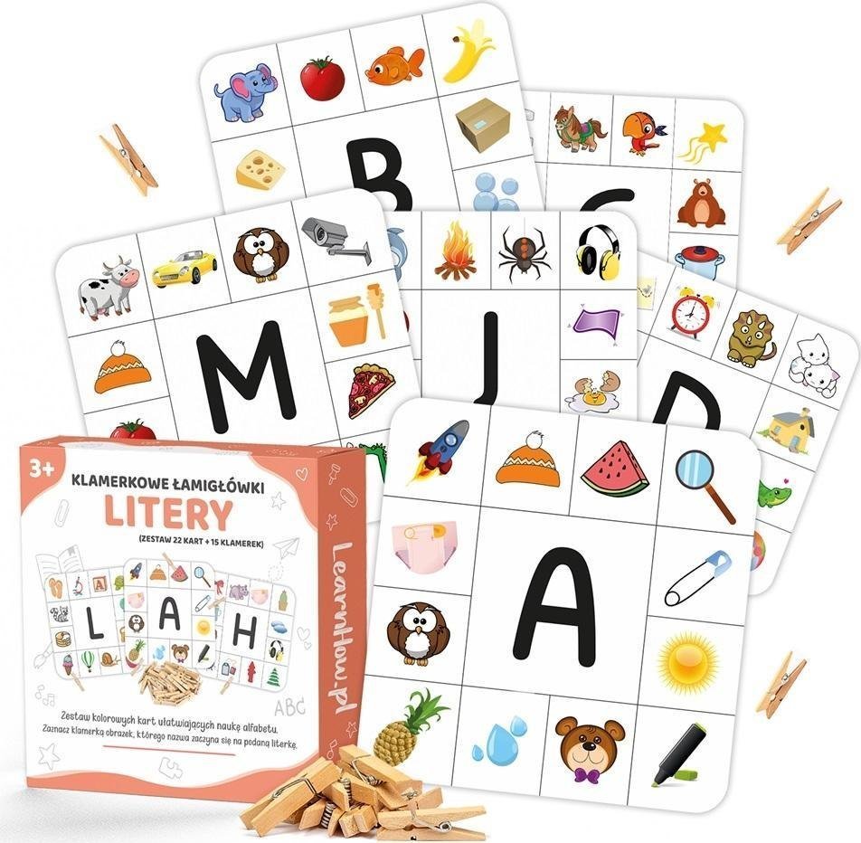 Klamerkowe zadania - Litery