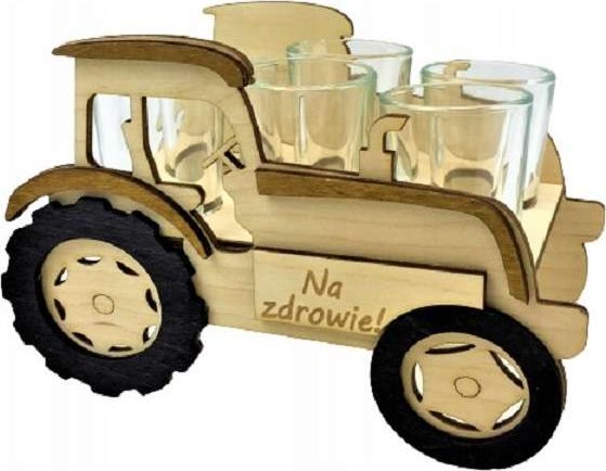 Anapol Mini stojak kieliszki do wódki Na Zdrowie Traktor