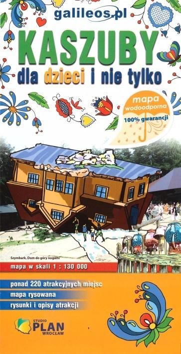 Mapa wodoodoprna - Kaszuby dla dzici i nie tylko