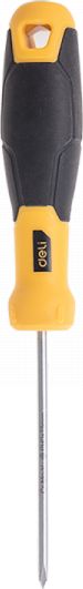 Wkrętak krzyżakowy Deli Tools EDL633075, PH0x75mm (żółty)