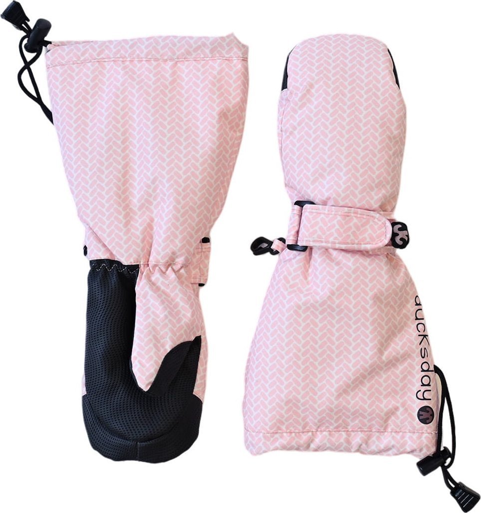 DucKsday Rękawiczki zimowe różowe dla dziewczynki, Molly, L (6-8 lat)