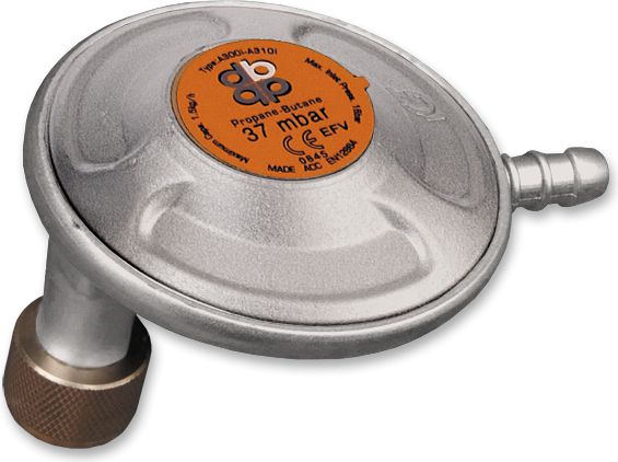 Bradas Reduktor kątowy na butle turystyczne 37mbar 1,5kg/h (RGA310-299)