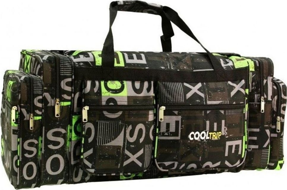 Pellucci Torba podróżna podręczna PELLUCCI RGL M23B Czarno Szaro Zielona uniwersalny