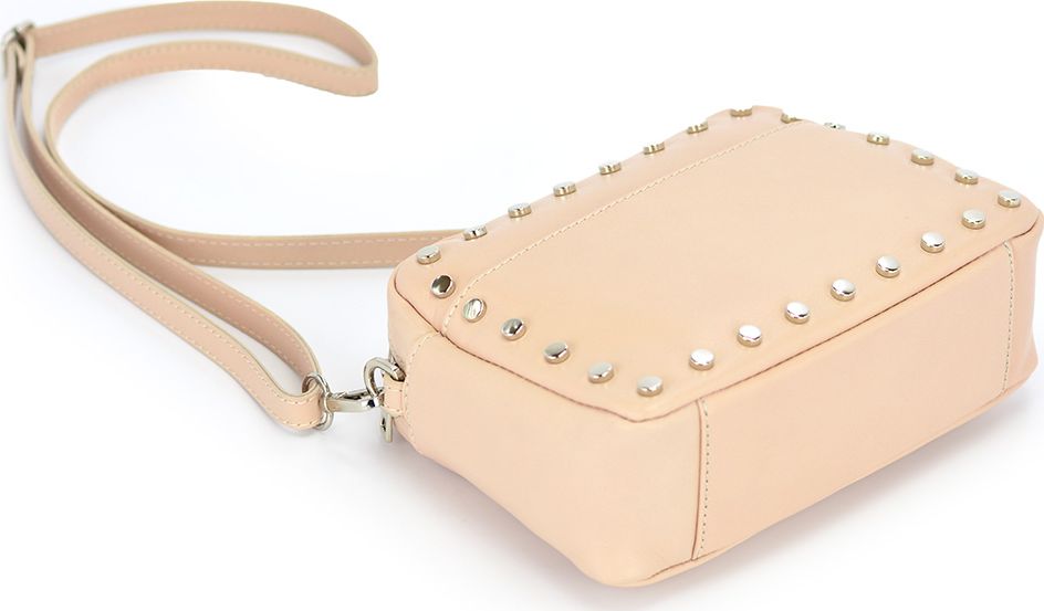 Vera Pelle Torebka skórzana vp661 pudrowy róż Nie dotyczy