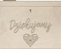 Koszulkowy Dziękujemy - skrzynka na koperty