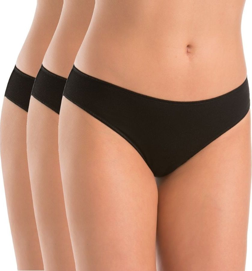 Teyli Wielopak majtek damskich Elisa czerń Czarny XS