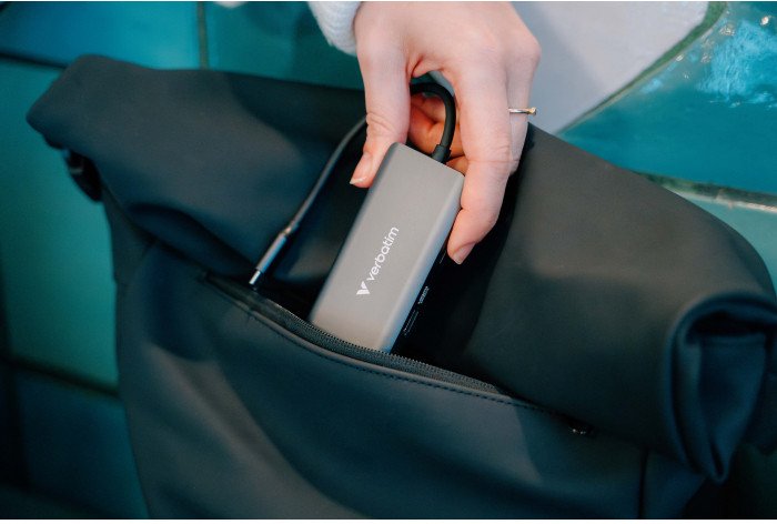 Hub USB Verbatim Multi Port Essentials USB-C PD, 3xUSB-A 3.0, HDMI, RJ-45