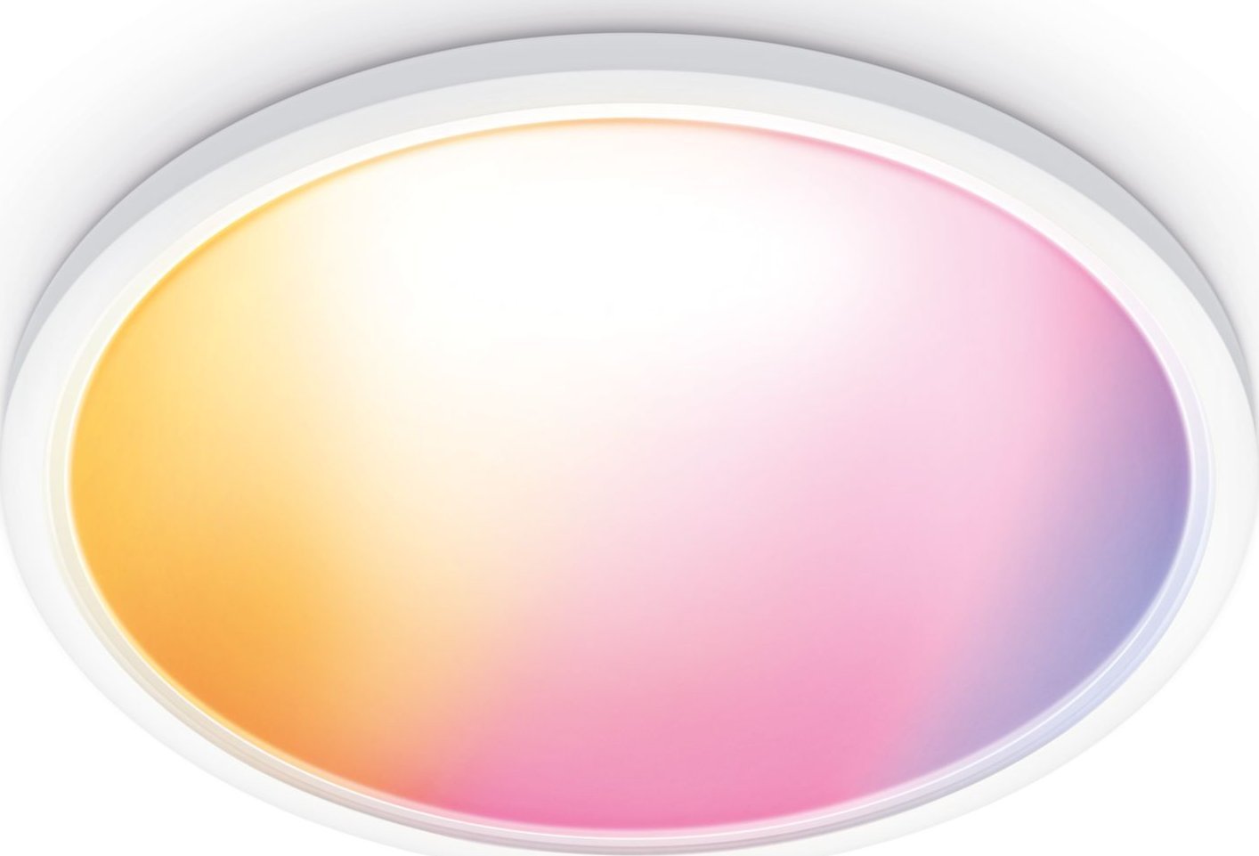 Lampa sufitowa Signify WiZ SuperSlim Deckenleuchte Tunable White&Color 2450lm Weiß