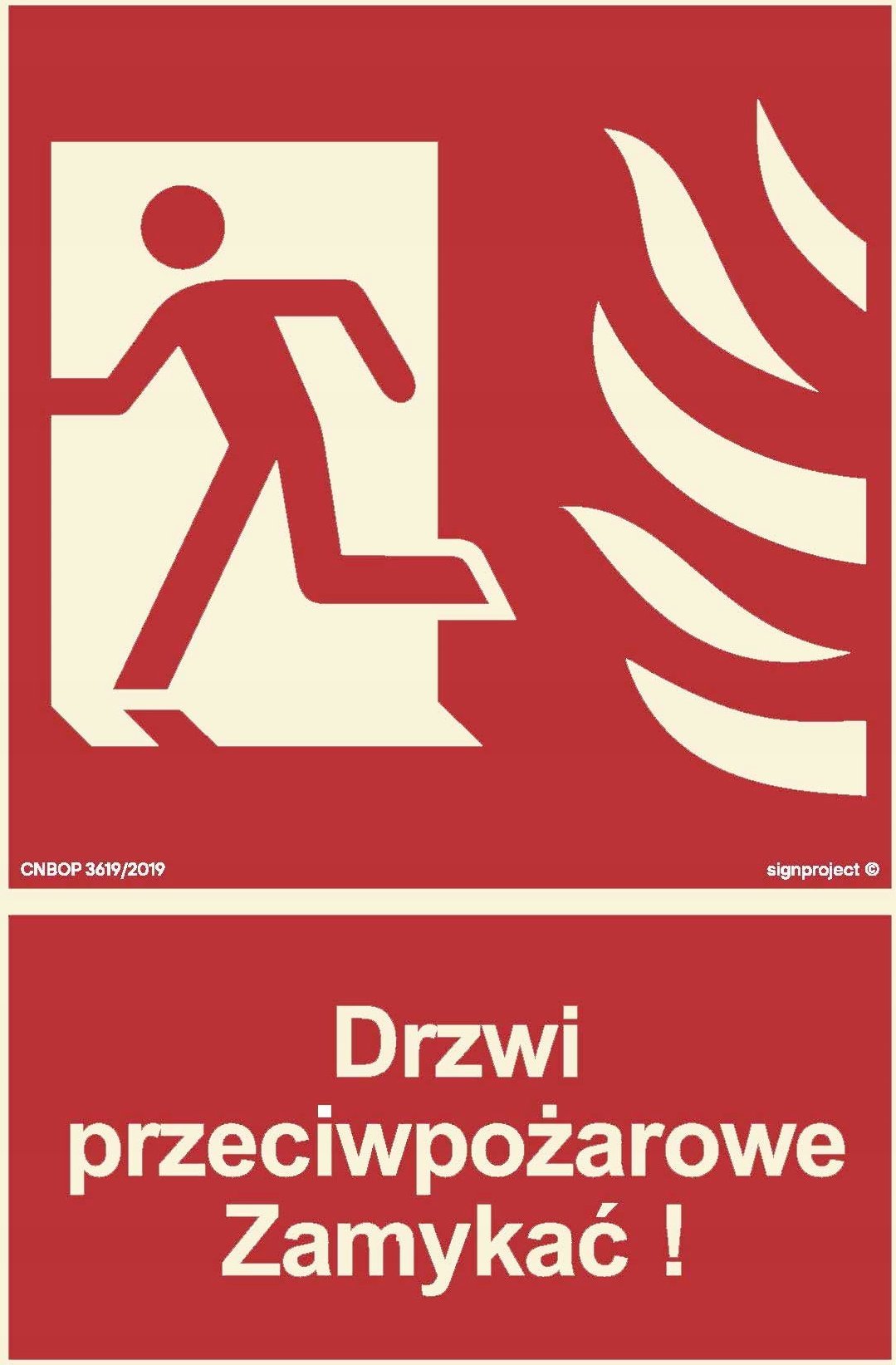 Mój dom Drzwi Przeciwpożarowe Zamykać Lewe - Świecący Bb01 Libres Polska Sp Bb011_150X222_Ps 5904937048096