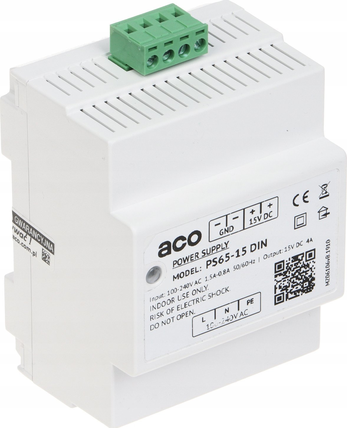 ZASILACZ IMPULSOWY PS65-15-DIN ACO