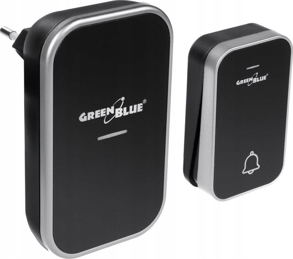 GreenBlue Dzwonek bezprzewodowy czarny (GB157)