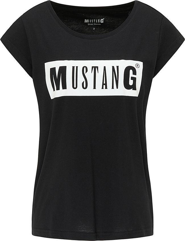 Mustang damska koszulka T-Shirt Alina C Logo Tee (1010370 4142) S