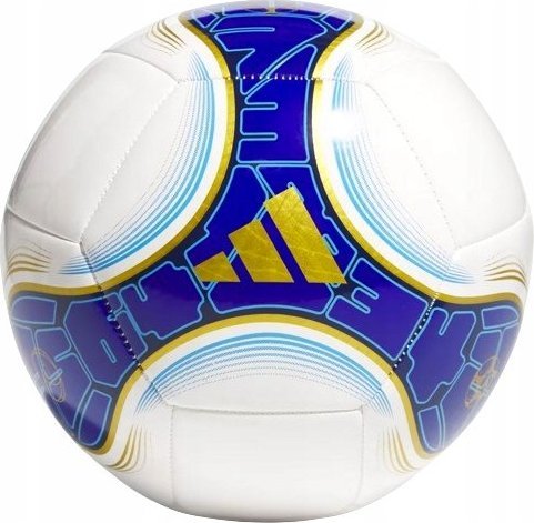 Adidas PIŁKA ADIDAS MESSI CLUB NOŻNA REKREACYJNA GRA DRUŻYNOWA BIAŁA NIEBIESKA IS5597 R.5