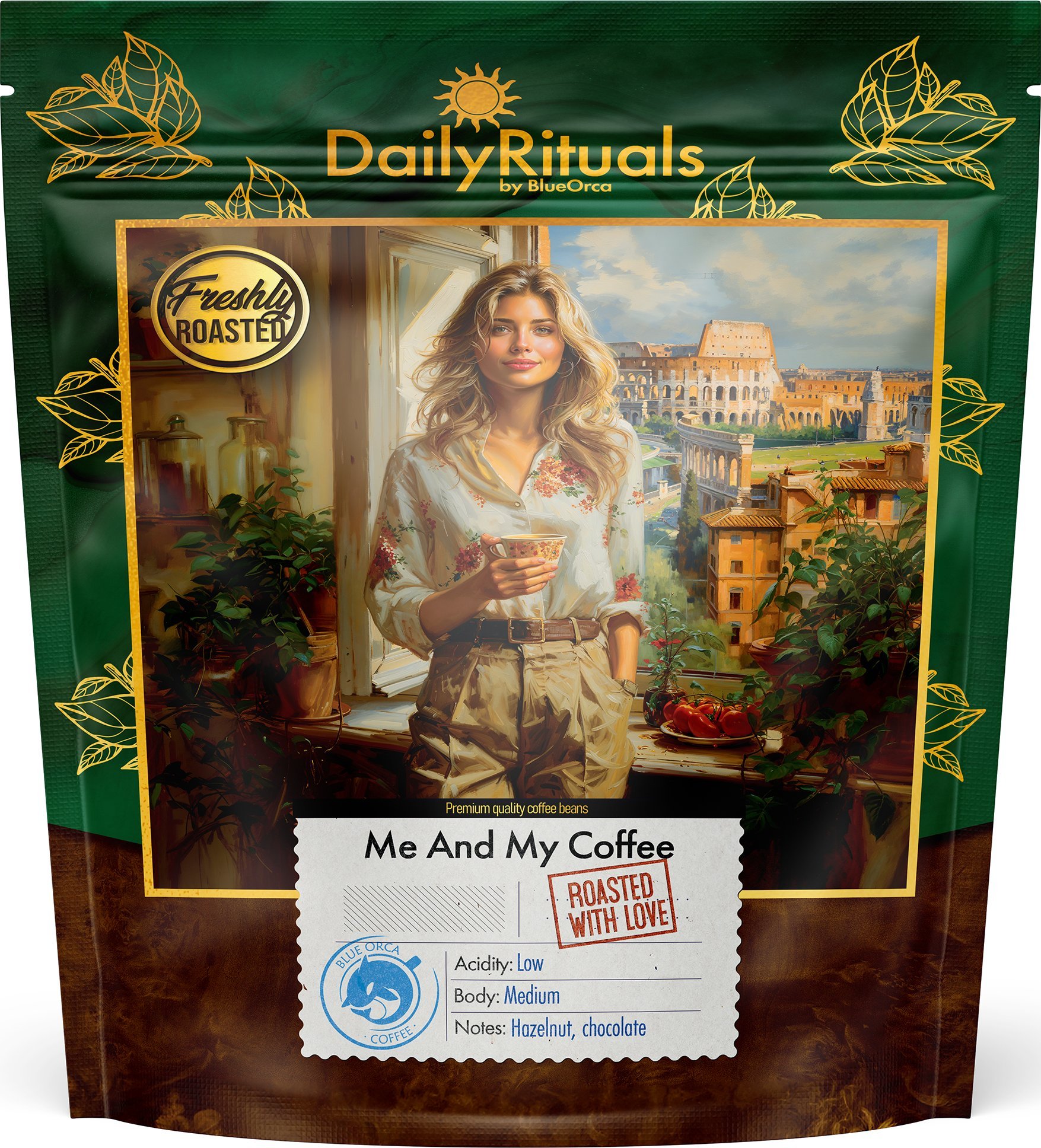 Kawa ziarnista Blue Orca Coffee Kawa Ziarnista 1kg DAILY RITUALS Me & My Coffee Świeżo Palona 100% ARABICA