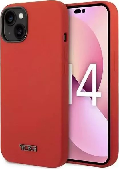 4kom.pl Etui na telefon Tumi Liquid Silicone hardcase do iPhone 14 czerwony/red