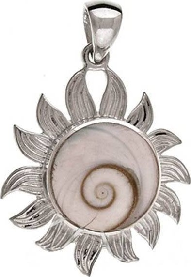 Lovrin Srebrna przywieszka 925 słoneczko z muszelką