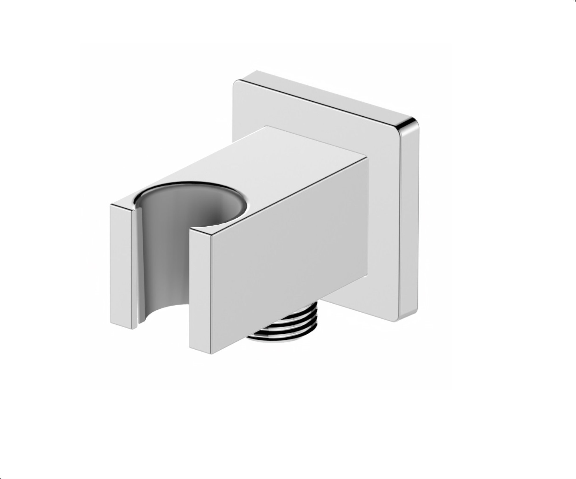 845-051-00 / KFA / AKCESORIA / PRZYŁĄCZE PODTYNKOWE KWADRATOWE Z UCHWYTEM RĄCZKI NATRYSKU NEW, CHROM /