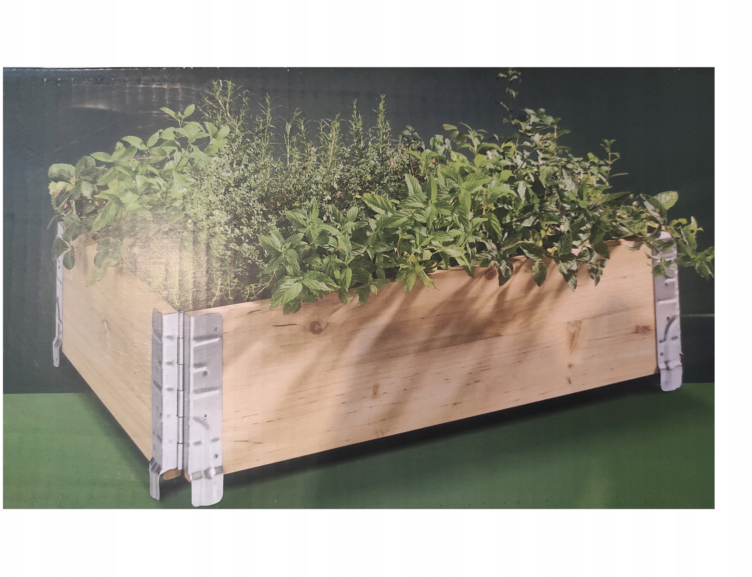 Kwietnik / Zielnik / Drewniana skrzynka na balkon taras 80 x 60 x 20 cm