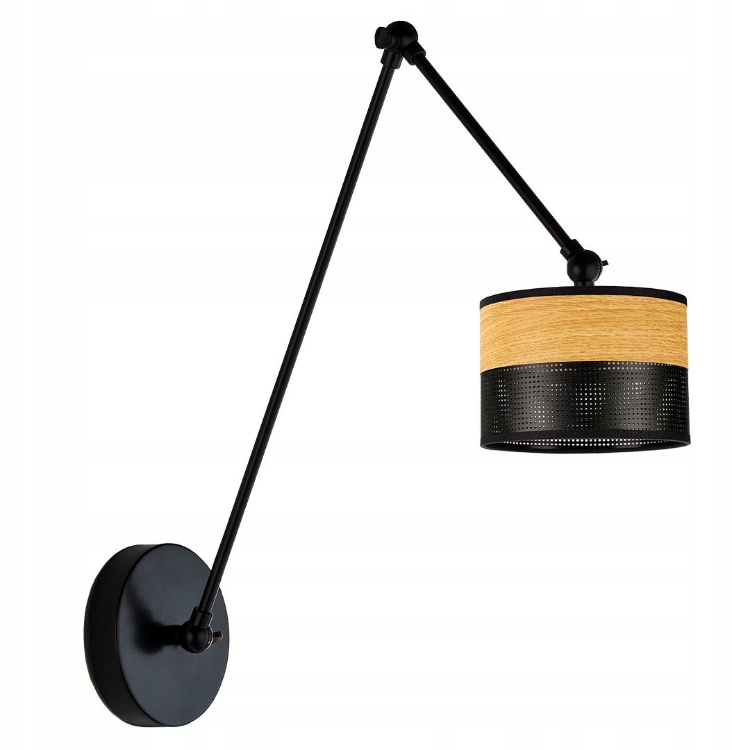 Nowoczesny kinkiet ścienny na regulowanym ramieniu TESNUS DUAL lampa ścienna LED na wysięgniku ruchomym góra-dół