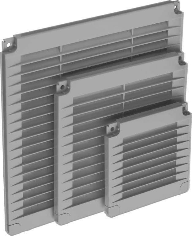 airRoxy Kratka z zaślepkami 300x300 szary 02-334