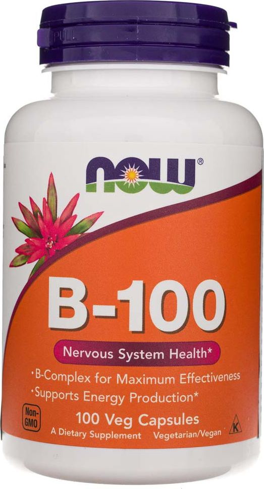 Quicksilver Now Foods Witamina B-100 - 100 kapsułek