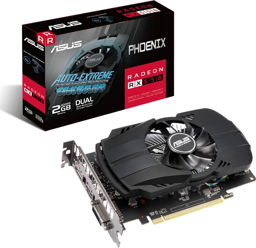 Karta graficzna Asus Phoenix Radeon RX 550 Evo 2GB GDDR5 (PH-RX550-2G-EVO)