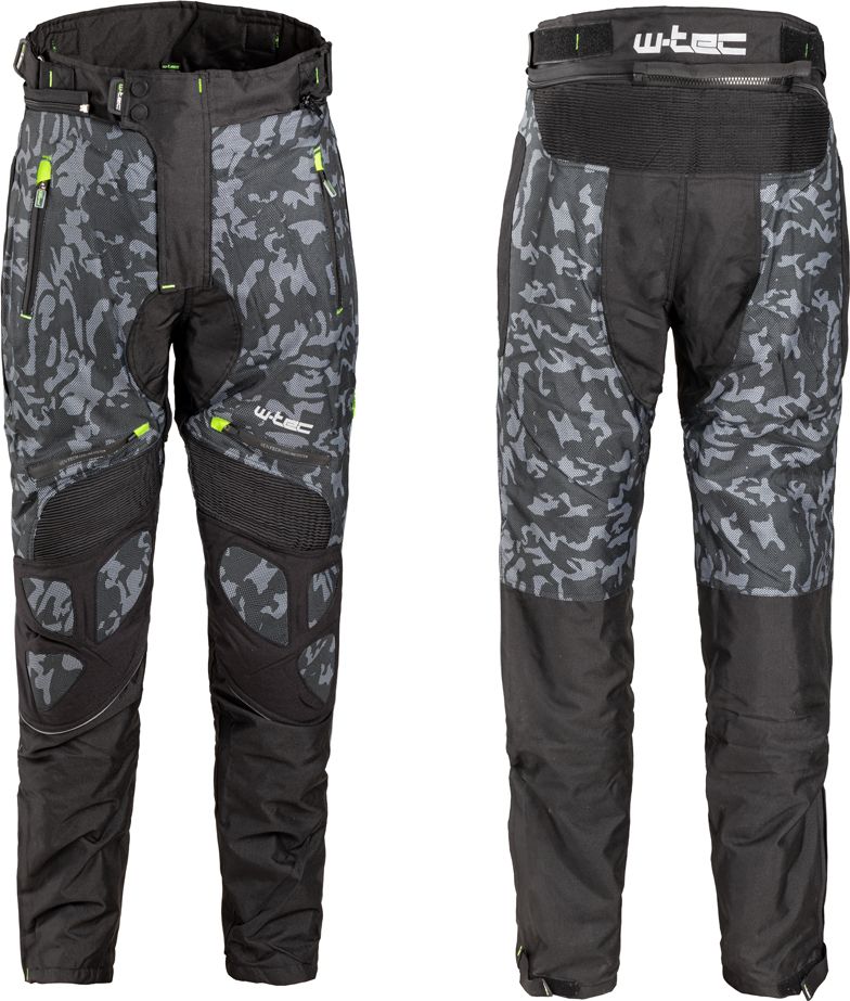 W-Tec Męskie spodnie motocyklowe W-TEC Toregate Kolor Black-Grey Digi-Camo, Rozmiar 5XL