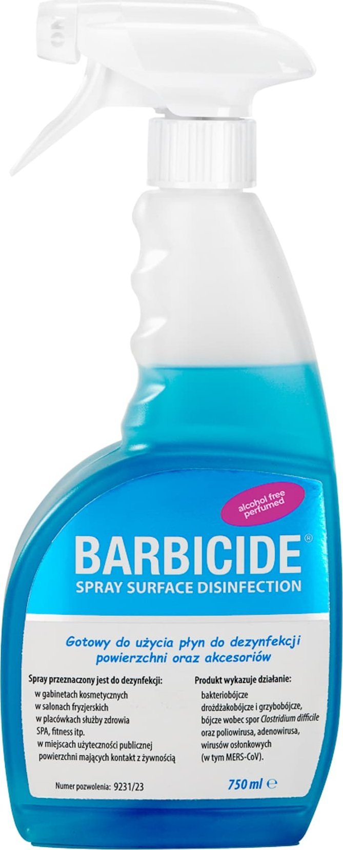 Activeshop Barbicide spray do dezynfekcji wszystkich powierzchni 750 ml zapachowy
