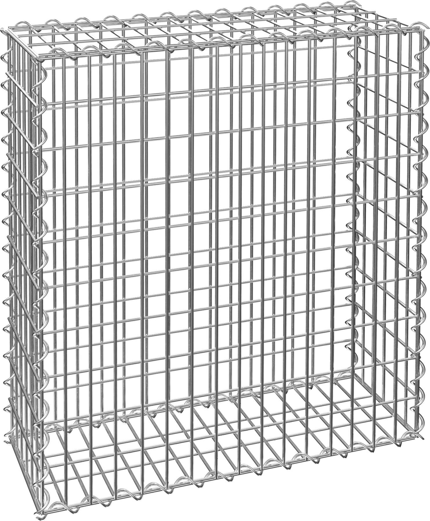 Tectake Kosz gabionowy - 100 x 30 x 80 cm