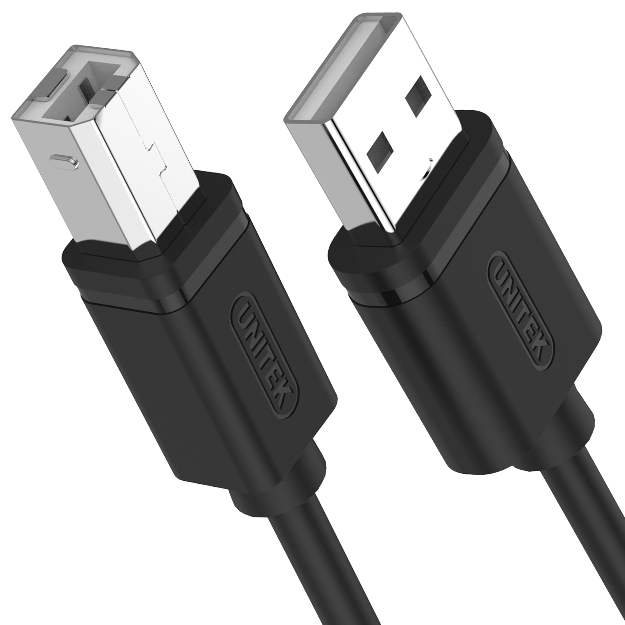 Kabel USB Unitek USB-A - USB-B 2 m Czarny (Y-C4001GBK)