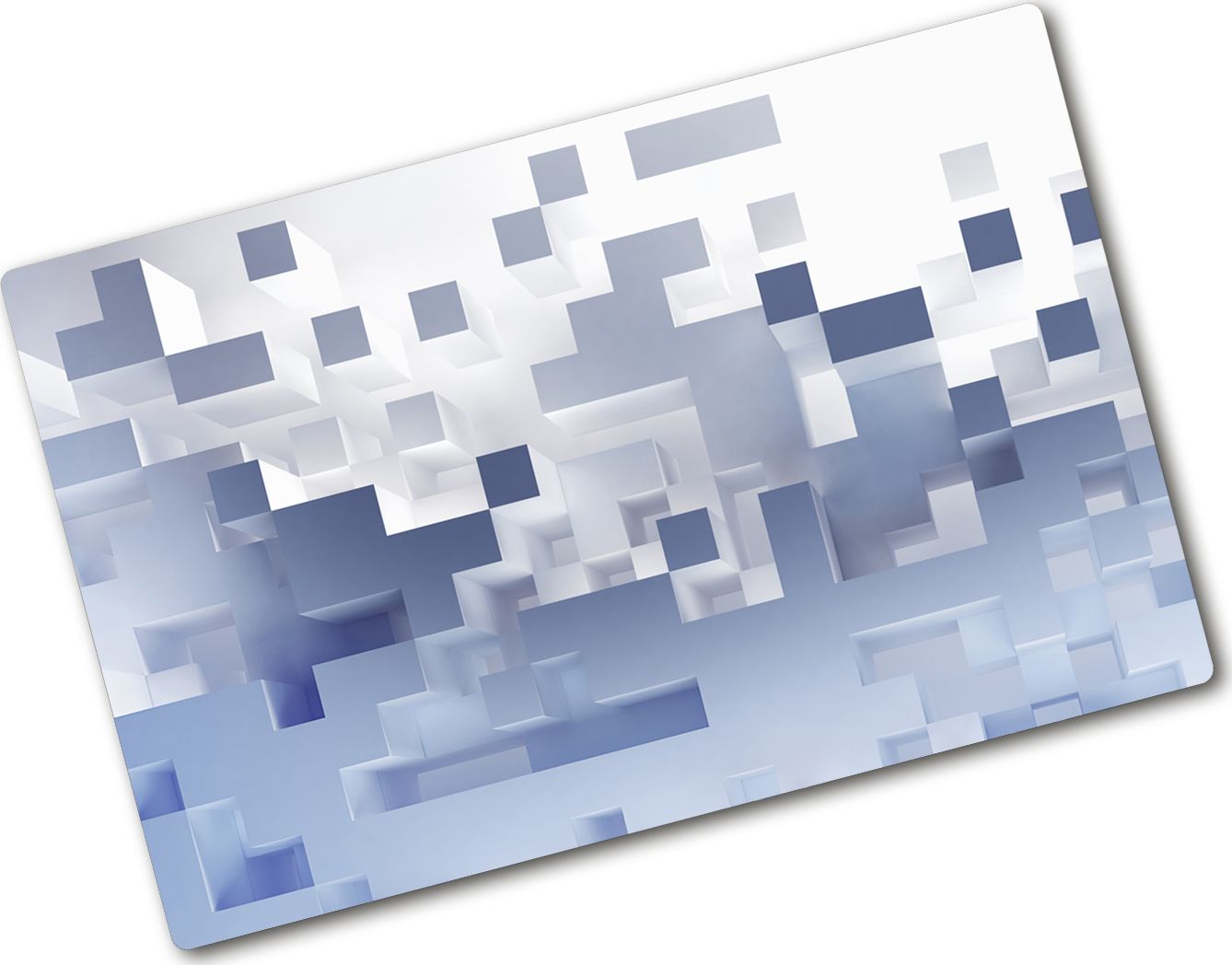 Deska do krojenia Tulup szklana Abstrakcja kostki 7 80x52cm