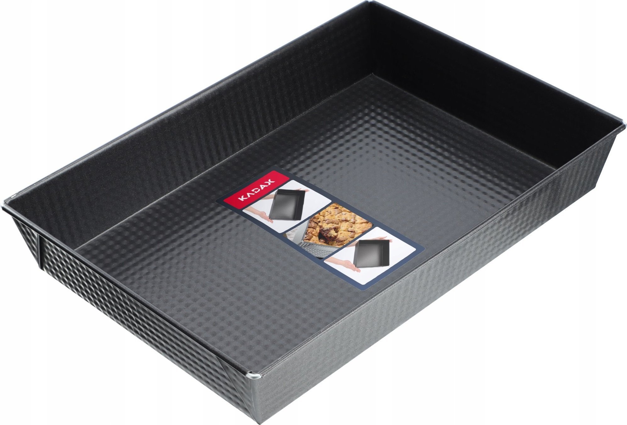 Kadax Blacha Forma Do Pieczenia Nieprzywieralna 36x25x6 cm