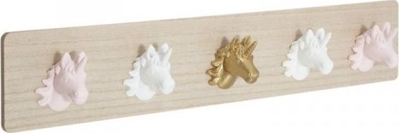 Dekoracja domu Dziecięcy wieszak z 5 haczykami Unicorn