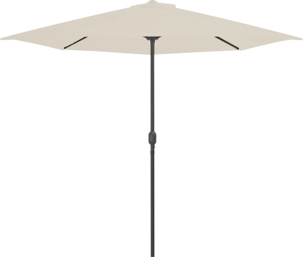 vidaXL Półparasol balkonowy na słupku z aluminium, 300x150 cm, piaskowy
