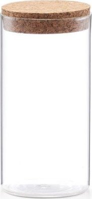 Zeller Szklany pojemnik na żywność, słoik dekoracyjny, słoje ozdobne, pojemniki kuchenne, słoiki ozdobne, pojemniki na produkty sypkie