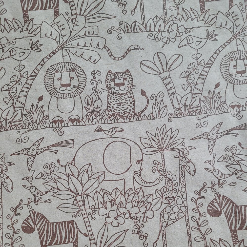 Fastima Papier zwierzaki do pakowania 57cmx2m 2m369