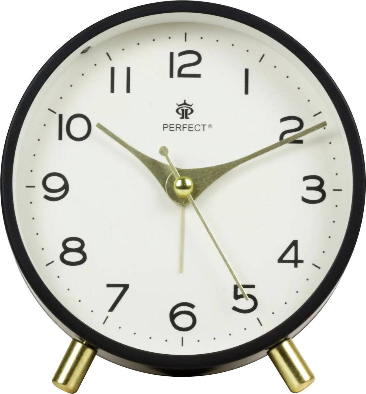 Perfect Budzik Perfect BB11007 czarny cichy mechanizm .