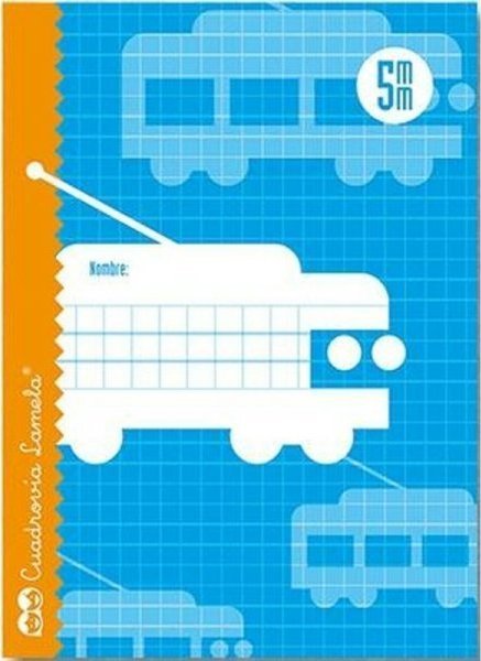 Lamela Notatnik Lamela 5X5 5MM 16 Kartki Kartki w kratkę 25 Sztuk Niebieski (25 Sztuk)