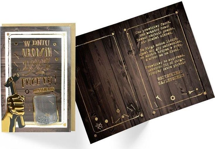 KUKARTKA Karnet B6 konfetti KNF-025 Urodziny