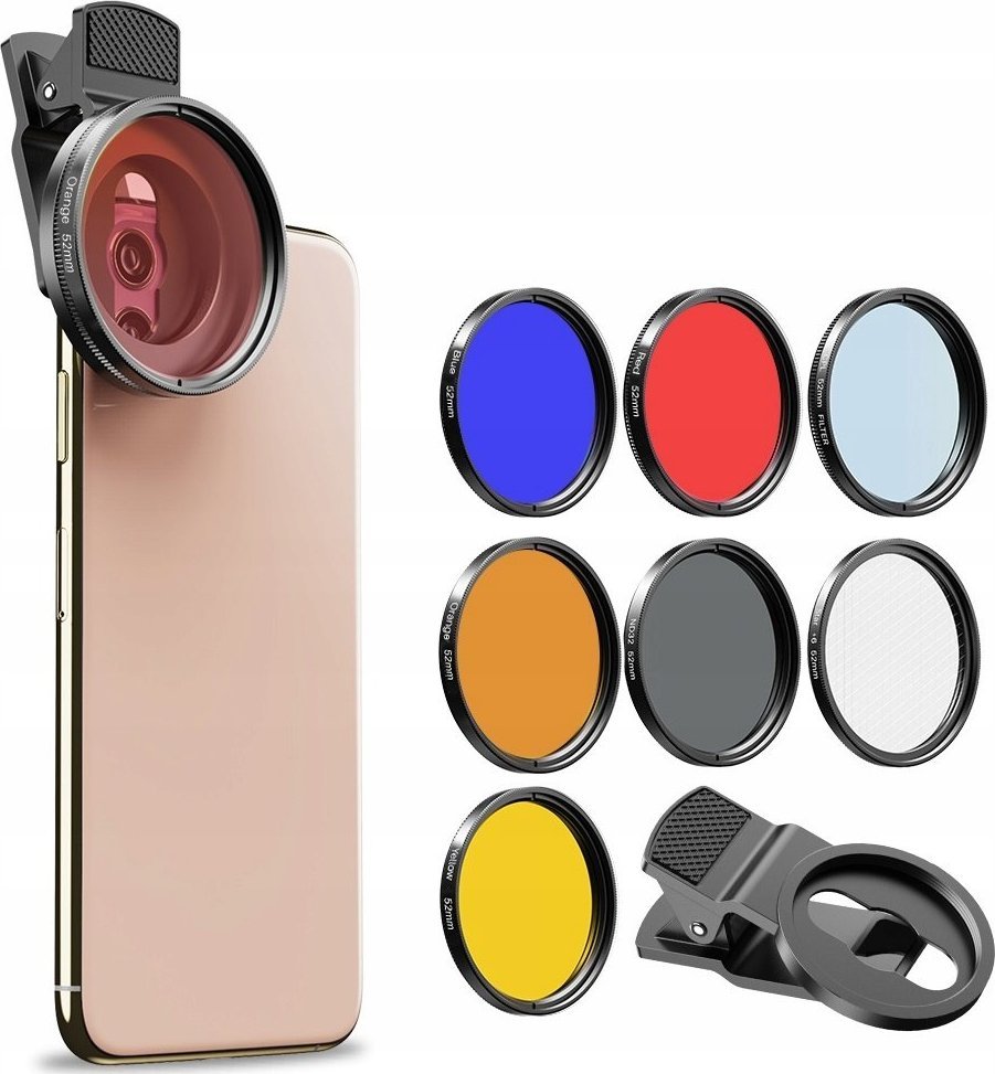 Apexel Zestaw Filtrów 7w1 Filtry Filtr Do Telefonu / Apl-52uv-7f