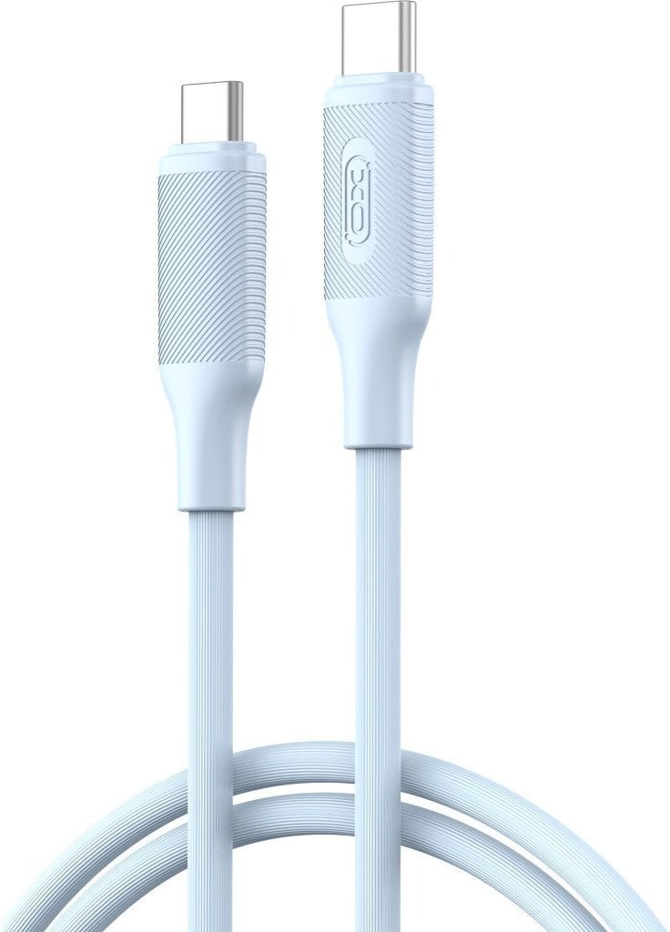 Kabel USB XO USB-C - USB-C 1 m Niebieski (NB-Q265 BLUE)